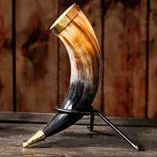 Drinking Horn with Stand